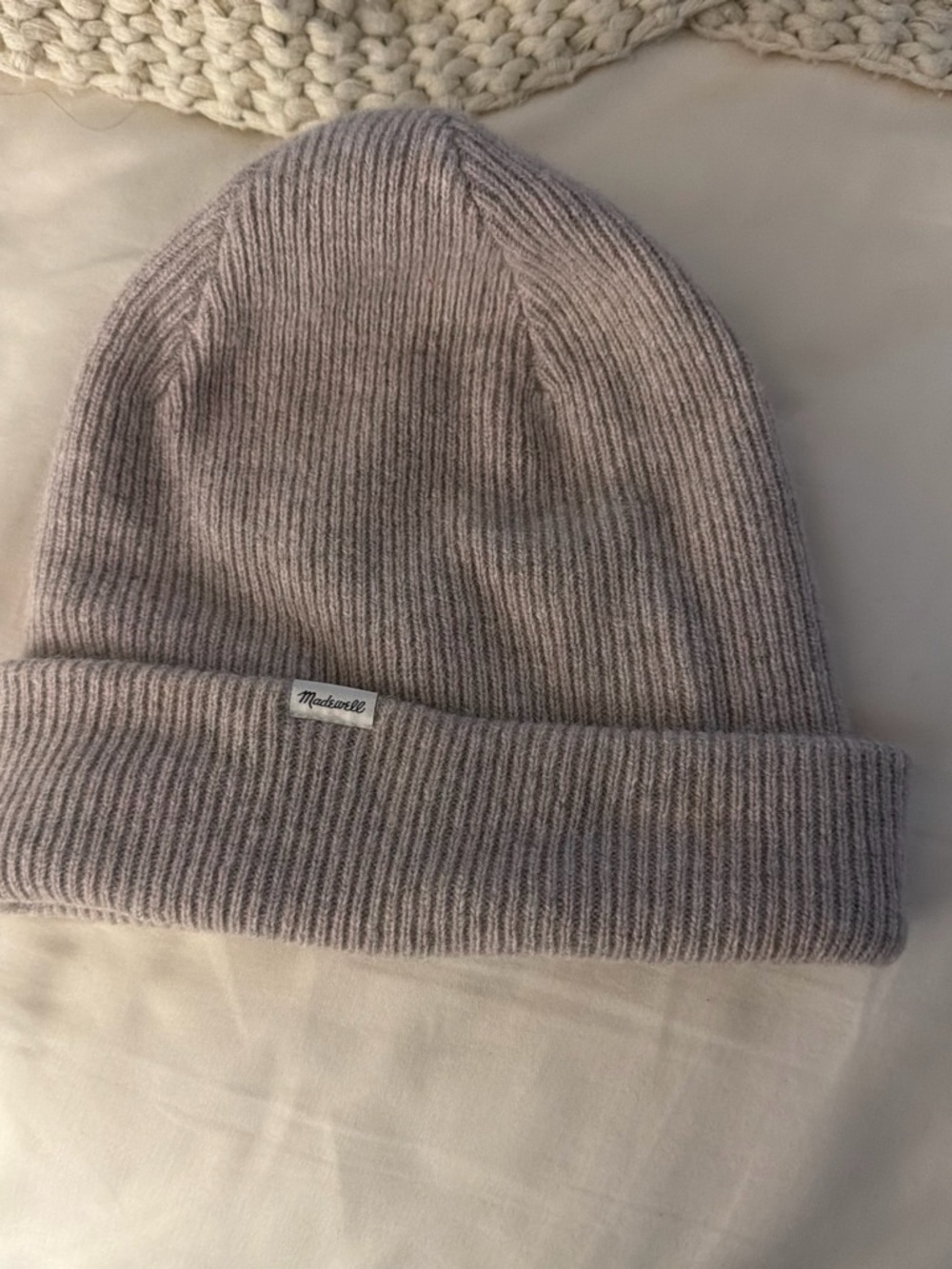 Madewell Men's Ribbed Beanie - Dusty Mauve